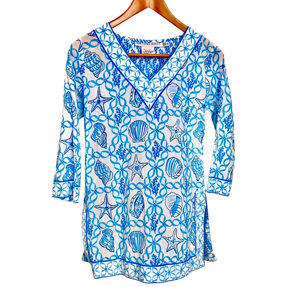 Ladies XS Gretchen Scott seashell tunic